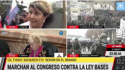 PLAN ANDINIA  - ARGENTINA- En medio de las protestas contra la Ley Bases, una manifestante denunció la injerencia SIONISTA en el país y apuntó contra el Plan Andinia como proyecto para fragmentar el territorio nacional.