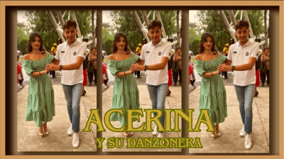 ACERINA Y SU DANZONERA AMENIZANDO EN LA PLAZA DEL DANZÓN DE LA ALAMEDA DEL SUR EN LA CIUDAD DE MÉXICO