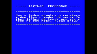 DIVINAS PROMESSAS FOR MSX