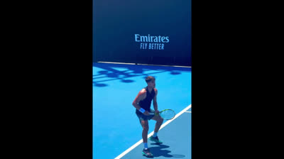 14-1-24 entrenamiento de Carlos Alcaraz