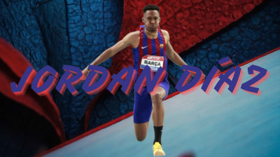 23-2-24 Como si no costara trabajo. Jordan Díaz bate el récord con un salto de 17.52