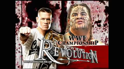 WWE New Years Revolution 2007 John Cena (c) vs. Umaga WWE Championship Match