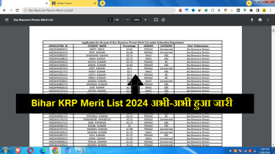 bihar block krp merit list_how to download bihar krp merit list 2024_bihar krp medha suchi pdf link