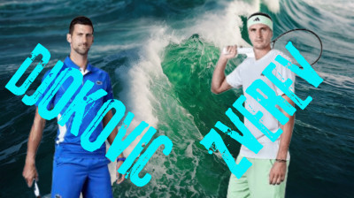 10-1-24 entrenamiento entre Djokovic y Zverev