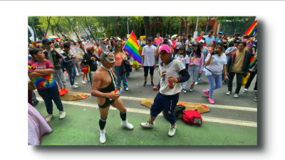 XLVI MARCHA DEL ORGULLO 2024 CIUDAD DE MÉXICO ÁNGEL DE LA INDEPENDENCIA-ZÓCALO CAPITALINO