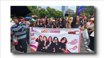 COLECTIVO "LESBIANONAS"❤️XLVI MARCHA DEL ORGULLO 2024❤️ CIUDAD DE MÉXICO ÁNGEL DE LA INDEPENDENCIA-ZÓCALO CAPITALINO