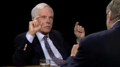 El globalista.Ted Turner (dueño y creador de CNN): "somos demasiados, por eso tenemos calentamiento global"