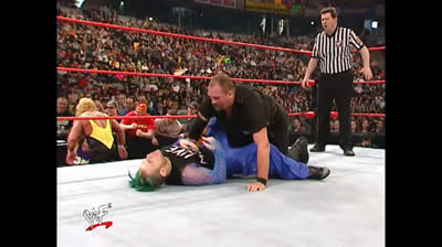 The Hardy Boyz Vs The Big Bossman & Mr. Perfect (Brock Lesnar Attacks) Monday Night RAW!