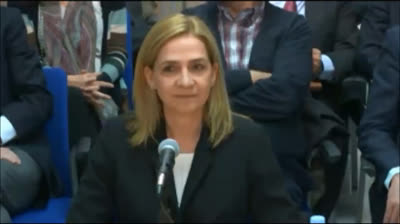 La Infanta Cristina hija del rey  fue filmada y humillada públicamente y  begoña dice que no grabe imágenes de su declaración como imputada?