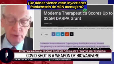 l Profesor de Derecho, Francis A. Boyle que redactó la Ley de Armas Biológicas y Antiterrorismo de 1989 ..