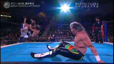 NJPW Strong Style Evolved- Young Bucks vs Golden Lovers( Omega and Ibushi)