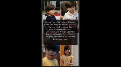 Help Gaza Children : Save My Kids Urgent Appeal For Aid In War Torn Gaza ?