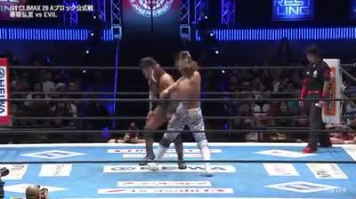 NJPW G1 Climax 29 -Hiroshi Tanahashi vs EVIL
