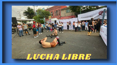 MUJERES LUCHADORAS❤️LUCHA LIBRE EN LA CALLE❤️CAÉLE AL PUNTO❤️PAZ Y BAILE EN LA CIUDAD❤️ALCALDÍA CUAUHTÉMOC❤️CDMX