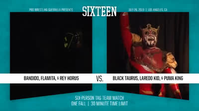PWG Sixteen- -Black Taurus, Laredo Kid & Puma King VS Bandido, Flamita, Rey Horus