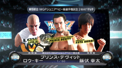 NJPW Best of the Super Juniors- Prince Devitt vs Low Ki vs Kota Ibushi