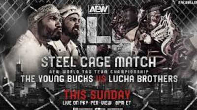 All Elite Wrestling All Out 2021- The Young Bucks vs Lucha Brothers