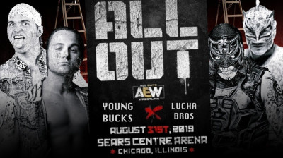 All Elite Wrestling All Out- Lucha Brothers vs Young Bucks