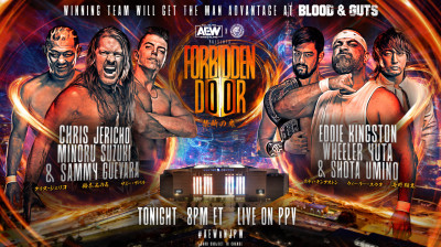 All Elite Wrestling X NJPW Forbidden Door- Chris Jericho,Sammy Guevara & Minoru Suzuki vs Eddie Kingston Wheeler Yuta & Shota Umino