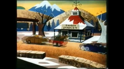 Paperino L Inverno E Gli Orsi Bearly Asleep -1955