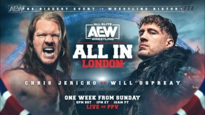 All Elite Wrestling All In-Will Ospreay vs Chris Jericho