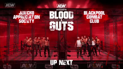 All Elite Wrestling Blood and Guts- Blackpool Combat Club vs Jericho Appreciation Society
