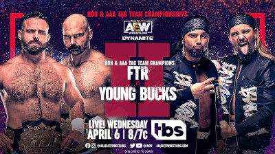 All Elite Wrestling Dynamite-FTR vs Young Bucks