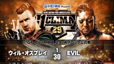 NJPW G1 Climax 29-Will Ospreay vs EVIL