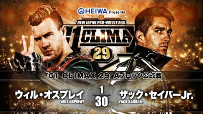 NJPW G1 Climax 29-Will Ospreay vs Zack Sabre Jr