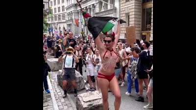 Estos degenerados son los que protestan a favor de Palestina!