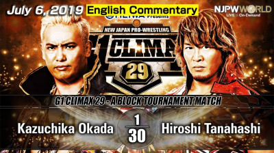NJPW G1 Climax 29-Hiroshi Tanahashi vs Kazuchika Okada