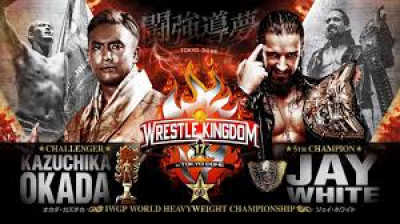 NJPW Wrestle Kingdom 17-Kazuchika Okada vs Jay White