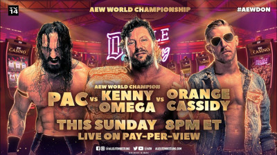 All Elite Wrestling Double or Nothing-Kenny Omega vs PAC vs Orange Cassidy