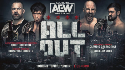 All Elite Wrestling All Out-Claudio Castagnoli & Wheeler YUTA vs Eddie Kingston & Katsuyori Shibata