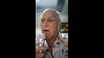 The singer sang his song - Bee Gees cover song