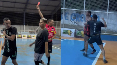Faustschlag und Platzverweis mitten in einem Futsal-Spiel